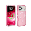Wireless Charging Transparent Shockproof Case - PINK for iPhone 17 Pro Max