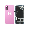 Cristal trasero con NFC inalámbrico e imán MagSafe para iPhone 16 (SIN LOGO) (NEGRO)