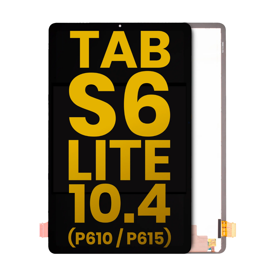Pantalla LCD sin marco compatible con Samsung Galaxy Tab S6 Lite 10.4" (P610/P615) (2020) / Tab S6 Lite (P613/P619) (2022) / Tab S6 Lite 10.4" (P620/P625) (2024) (reacondicionada) (todos los colores)