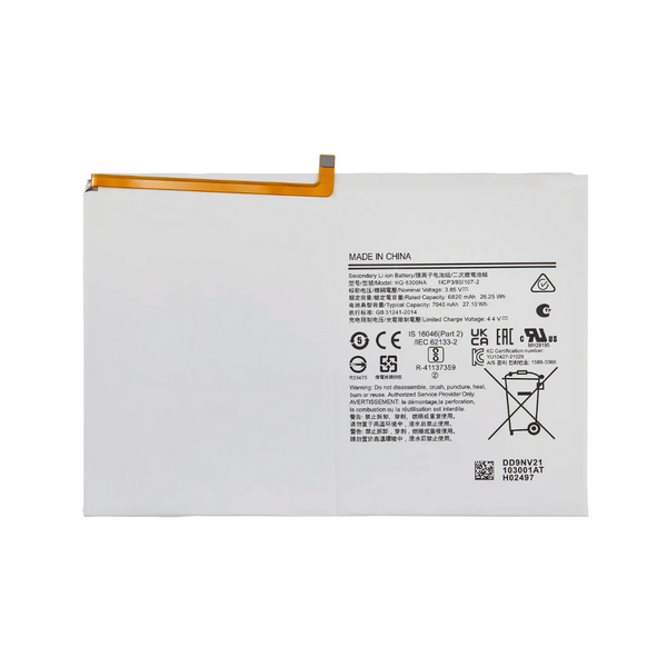 Batería de repuesto compatible con Samsung Galaxy Tab A8 de 10,5" (2021) (X200/X205)