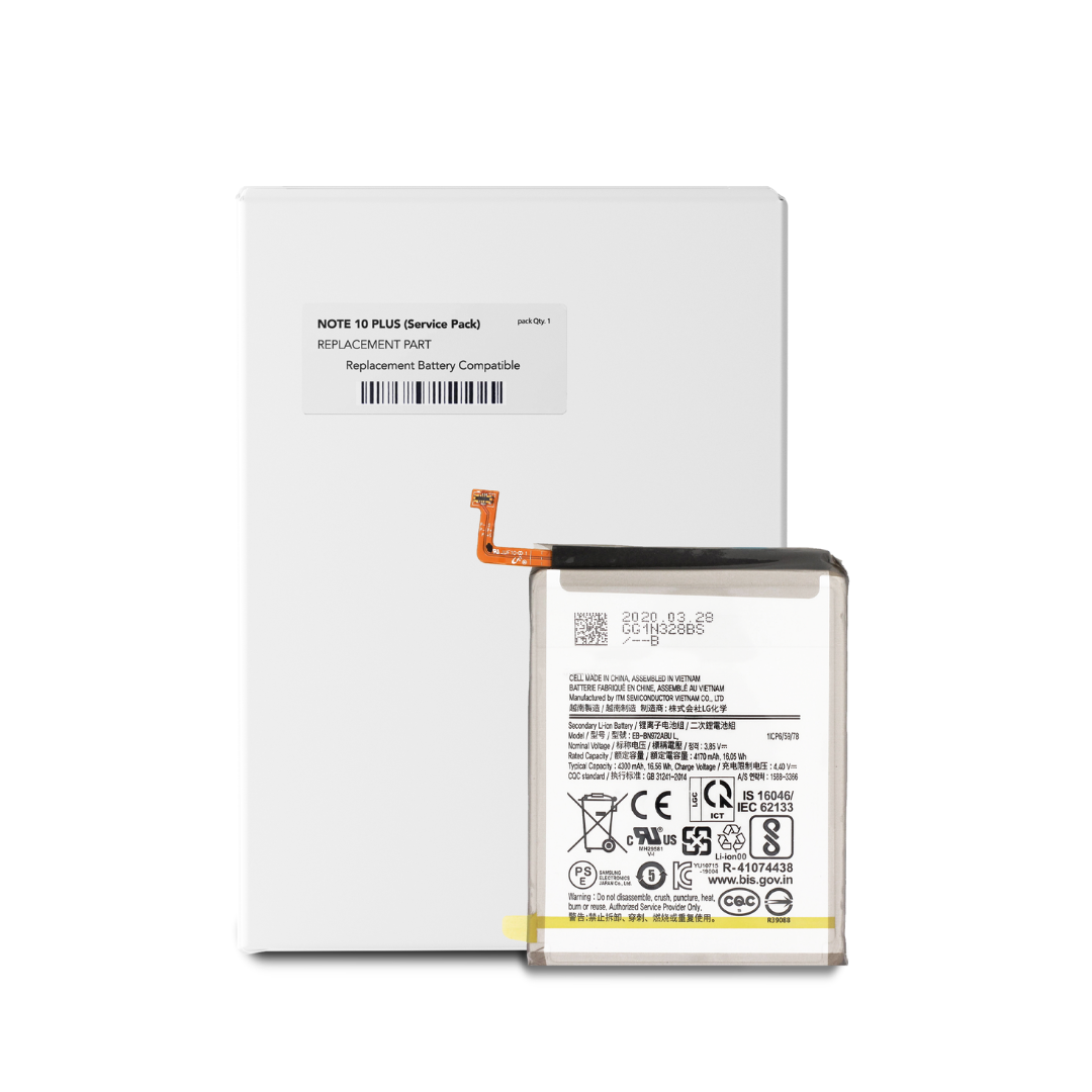 Batería de repuesto compatible con Samsung Galaxy Note 10 Plus (paquete de servicio)