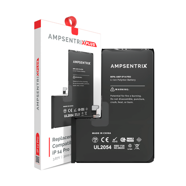 Batería de repuesto compatible con iPhone 14 Pro (AmpSentrix Plus)