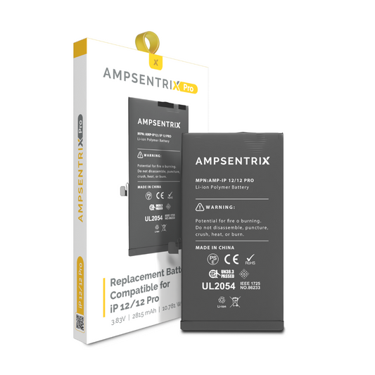 Replacement Battery Compatible For iPhone 12 / 12 Pro (AmpSentrix Pro)