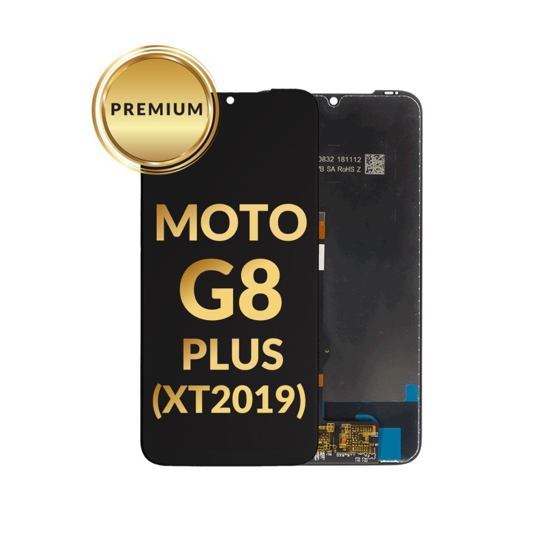 Pantalla LCD sin marco para Motorola Moto G8 Plus (XT2019) (NEGRO) (Premium)