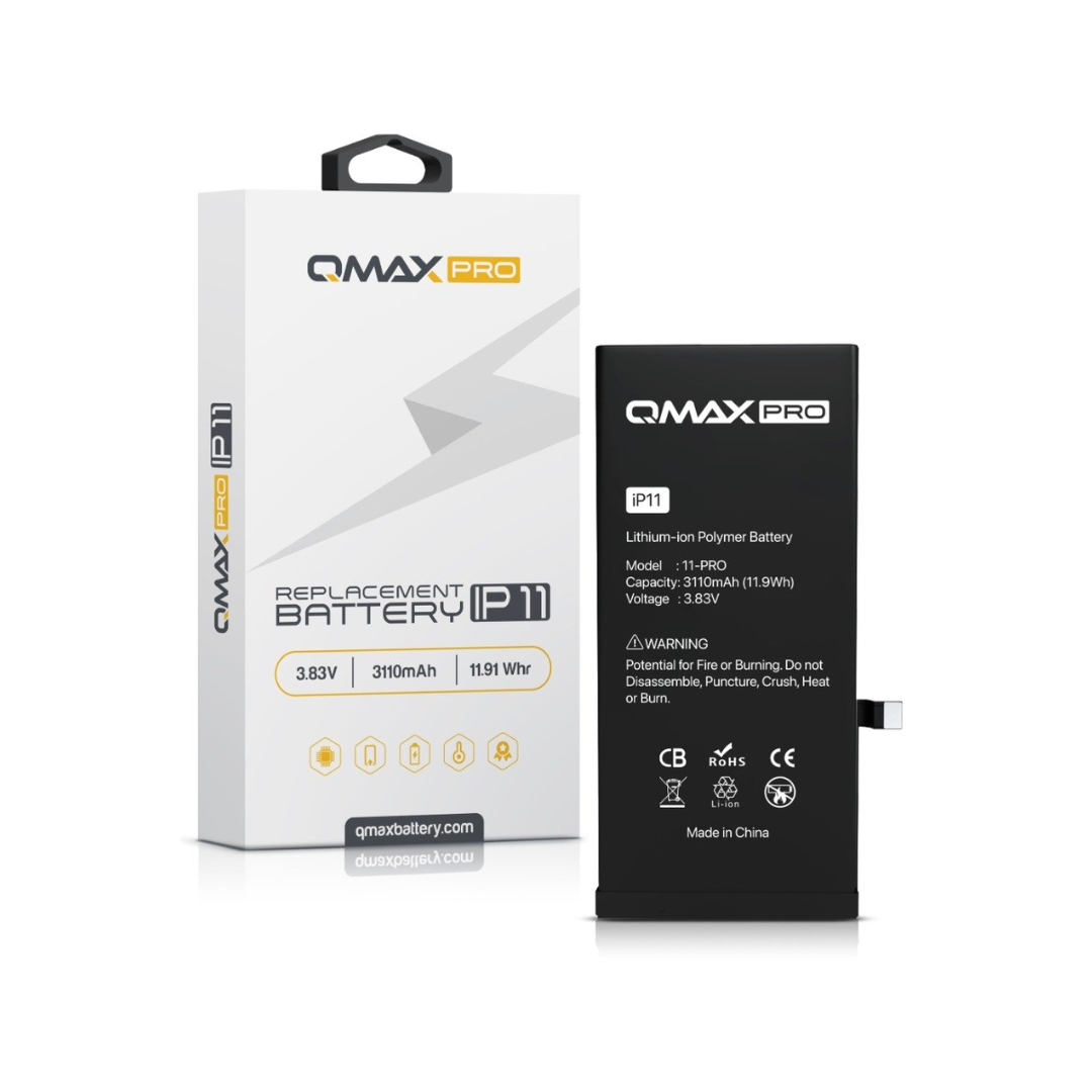 QMAX Pro Replacement Battery for iPhone 11 (3110 mAH)