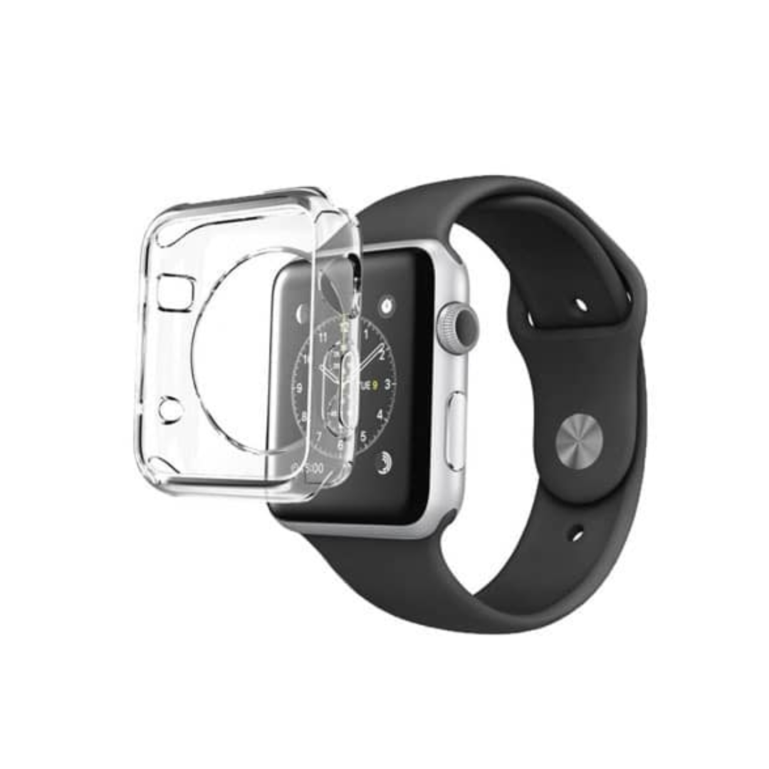 Protector de TPU suave para iWatch de 38 mm - TRANSPARENTE