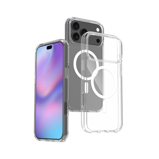 Funda transparente con carga inalámbrica para iPhone 17 Pro Max