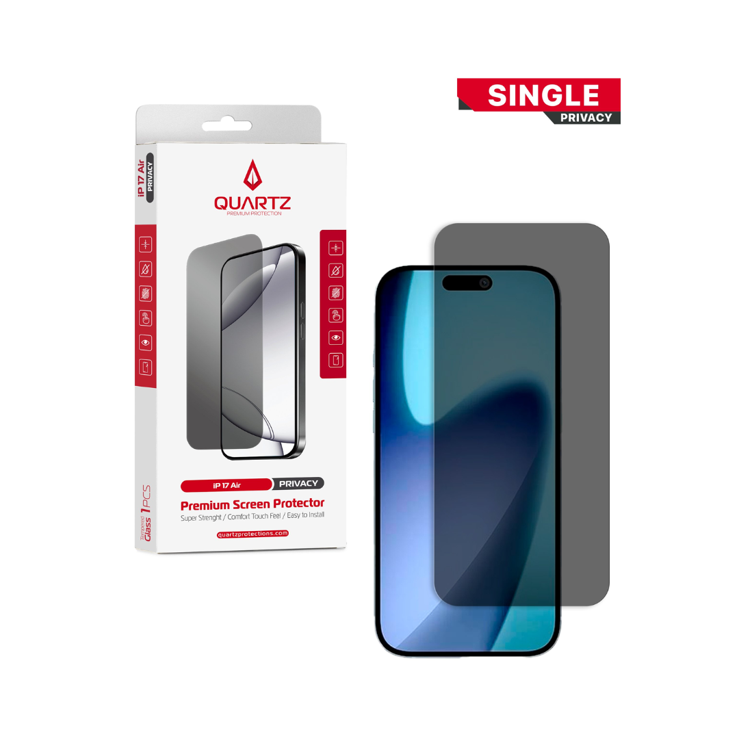 QUARTZ Privacy Tempered Glass for iPhone Air (Single Pack)