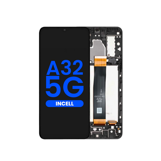 Conjunto de pantalla LCD con marco para Samsung Galaxy A32 5G (A326U/A326F/2021) (versión estadounidense/versión internacional) (Incell de repuesto)