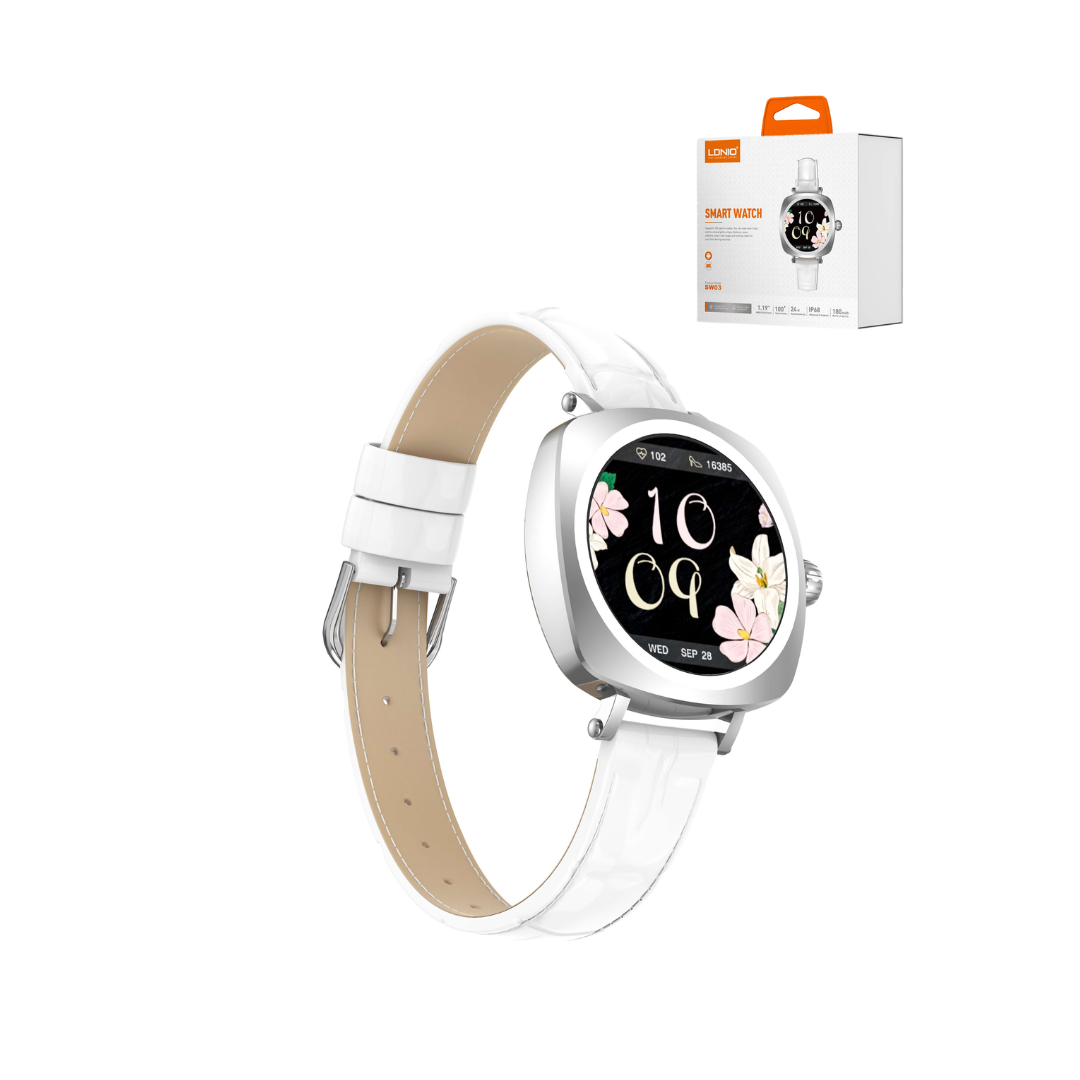 LDNIO SW03 Reloj inteligente con pantalla AMOLED y Bluetooth 5.4 (PLATA)
