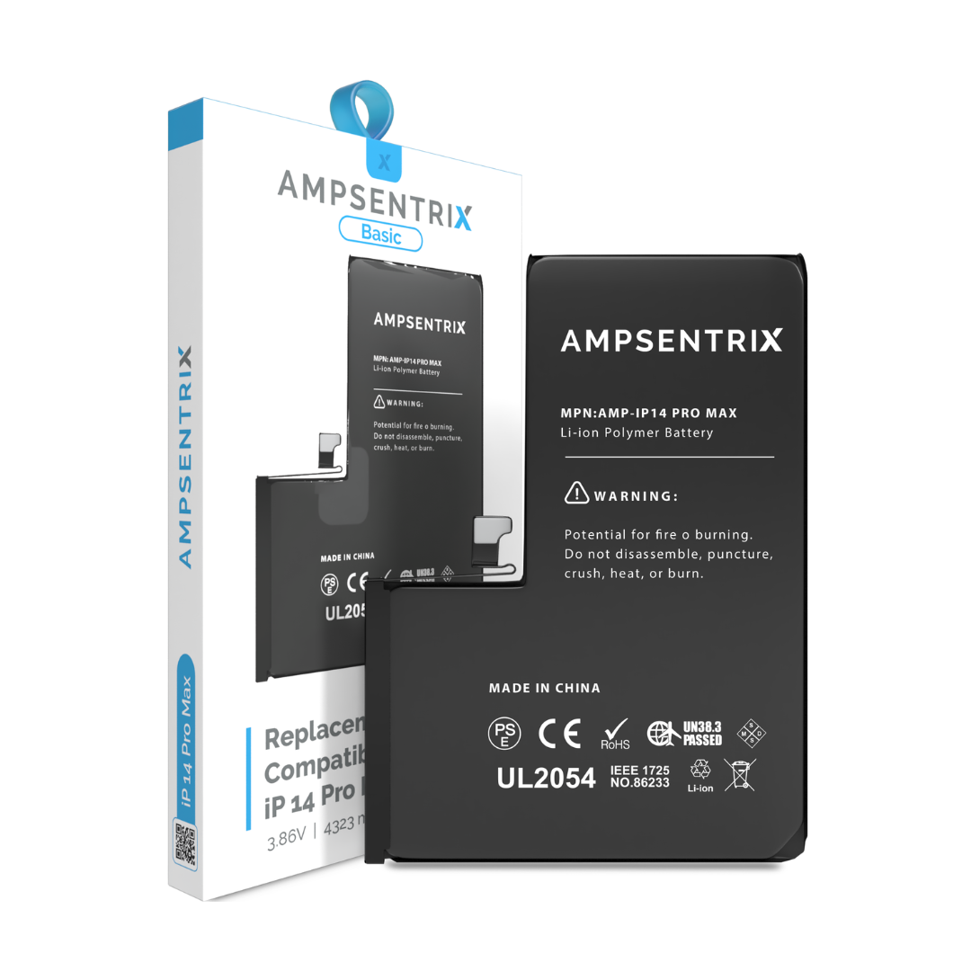 Replacement Battery For iPhone 14 Pro Max (AmpSentrix Basic)