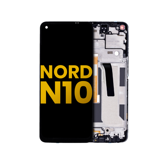 Pantalla LCD con marco para OnePlus Nord N10 5G (reacondicionada) (Midnight Ice)