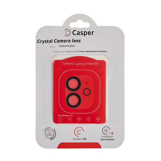Protector de lente de cámara Casper para iPhone 12 (cubierta completa de cristal)