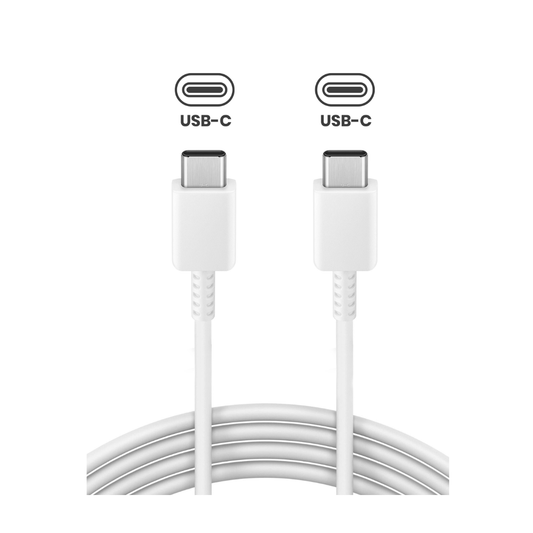USB-C to C (3ft) Cable For Samsung (OEM Grade New)  (White)