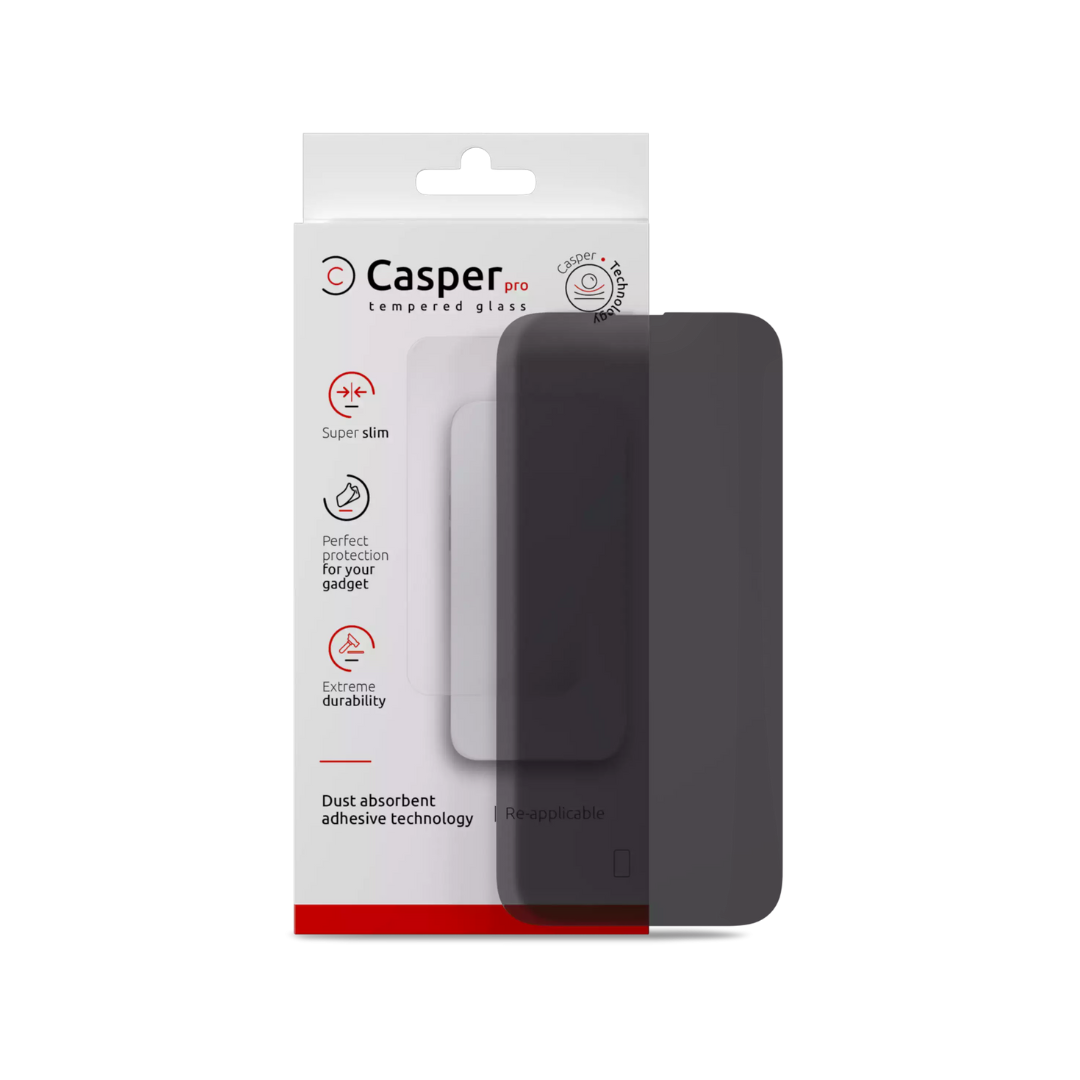 Vidrio templado Casper Pro para iPhone 16 Pro / 17 / 17 Pro (Privacidad)