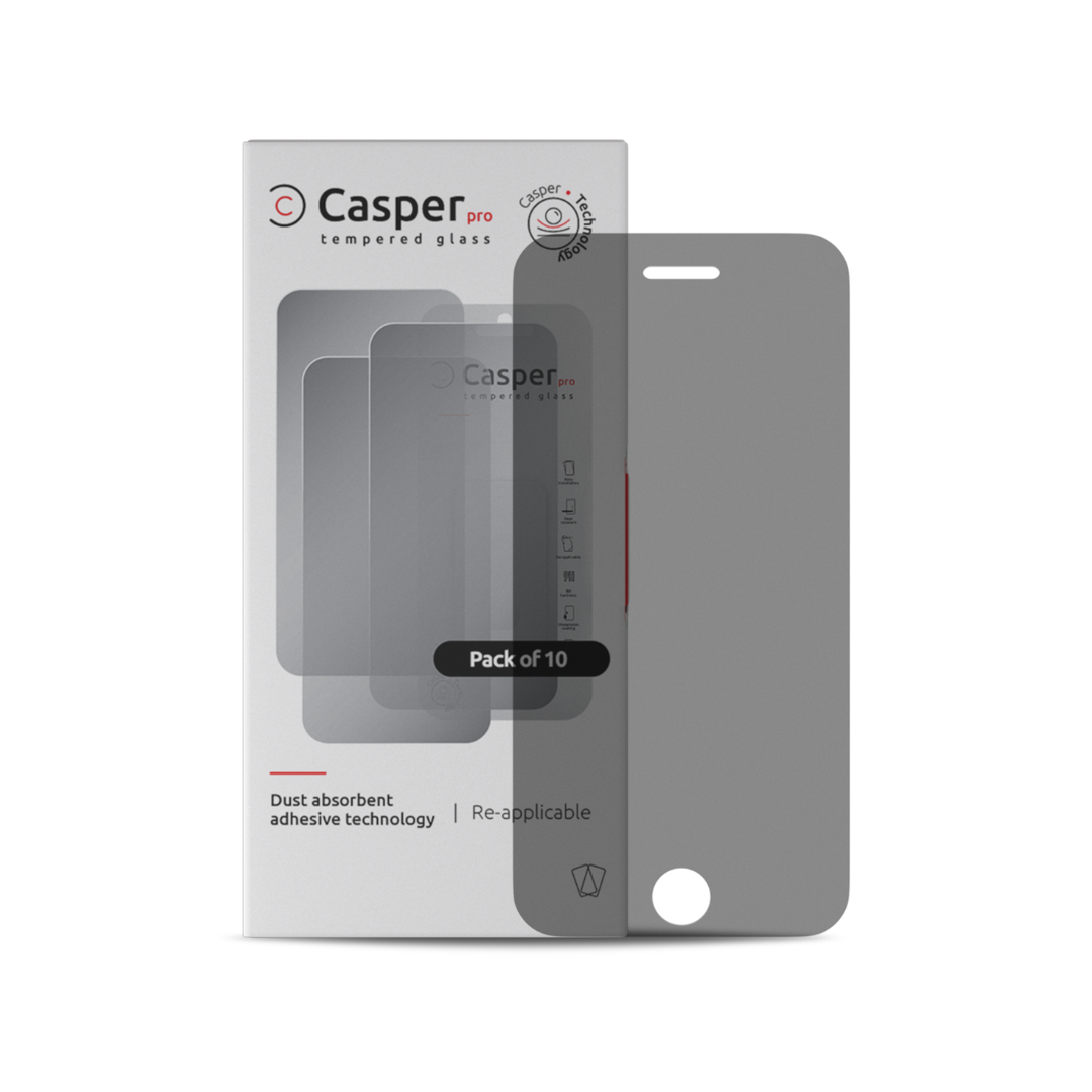 Casper Pro Tempered Glass For iPhone 6 / 6S / 7 / 8 / SE (2020) / SE (2022) (Retail Pack) (Privacy)