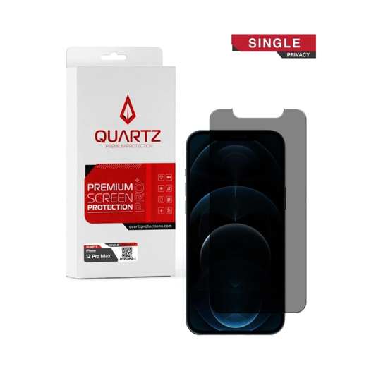 QUARTZ Privacy Tempered Glass for iPhone 12 Pro Max (Single Pack)
