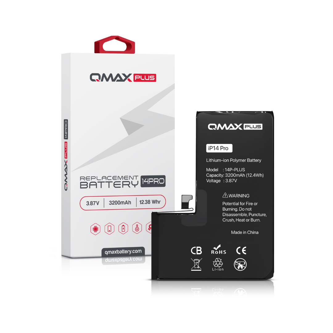 Batería de repuesto QMAX Plus para iPhone 14 Pro (3200 mAh)