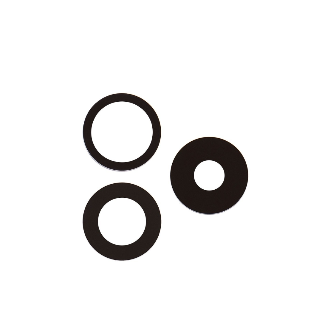 Lente de cámara trasera para iPhone 15 Pro (solo cristal) (zafiro auténtico) (juego de 3 piezas) (Premium)