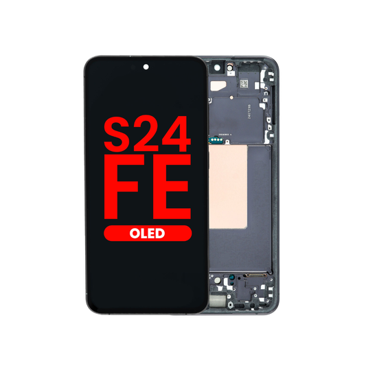 OLED Assembly with Frame for Galaxy S24 FE 5G (S721) (GRAPHITE) (Aftermarket OLED)