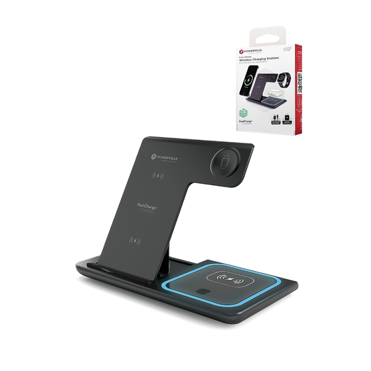 PowerPeak 3in1 Foldable Wireless Charging Station