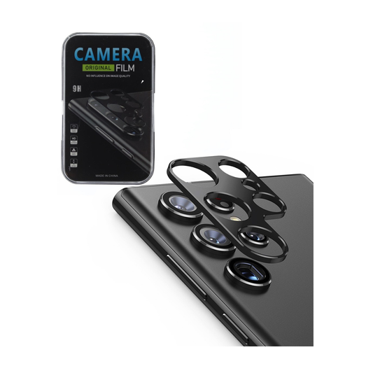 Back Camera Tempered Glass for Galaxy S25 Ultra (BLACK)