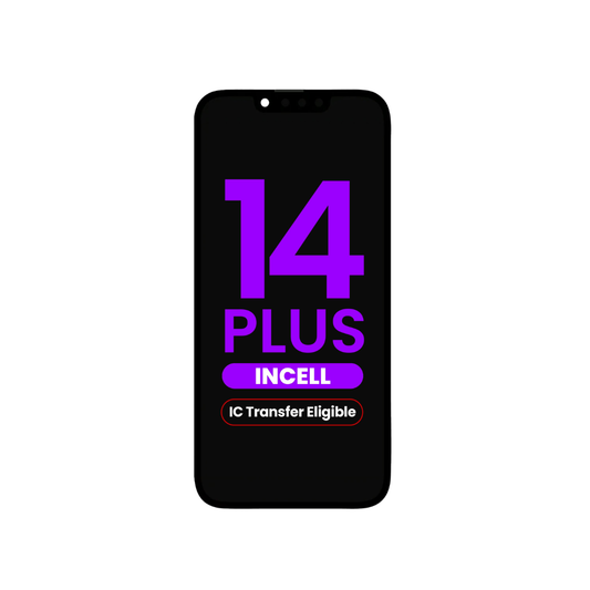 Ensamblaje de pantalla LCD para iPhone 14 Plus (Incell de repuesto/QV7) (apto para transferencia de IC)