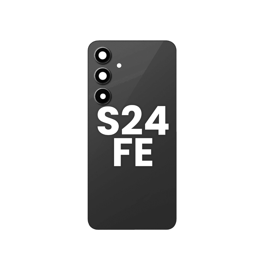 Back Glass with Adhesive for Galaxy S24FE (GRAPHITE)