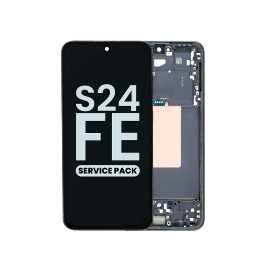 OLED Assembly with Frame for Galaxy S24 FE 5G (S721) (GRAPHITE) (Service Pack)