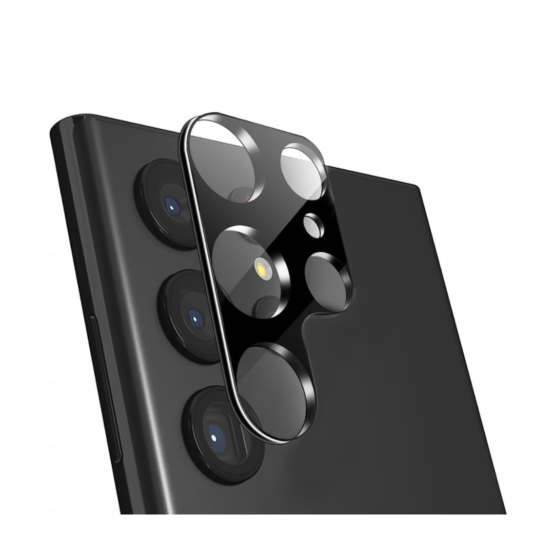 Back Camera Tempered Glass for Galaxy S23 Ultra (BLACK)