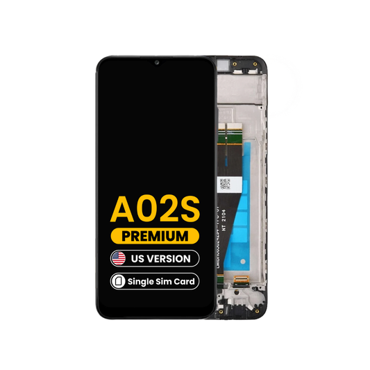 Samsung Galaxy A02s (A025U / 2020) LCD Assembly with Frame (US Version / Single Sim) (Premium)