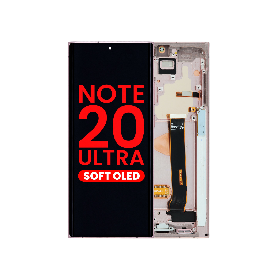 Ensamblaje de OLED con marco para Samsung Galaxy Note 20 Ultra N985/N986 (bronce místico) (mercado de accesorios)