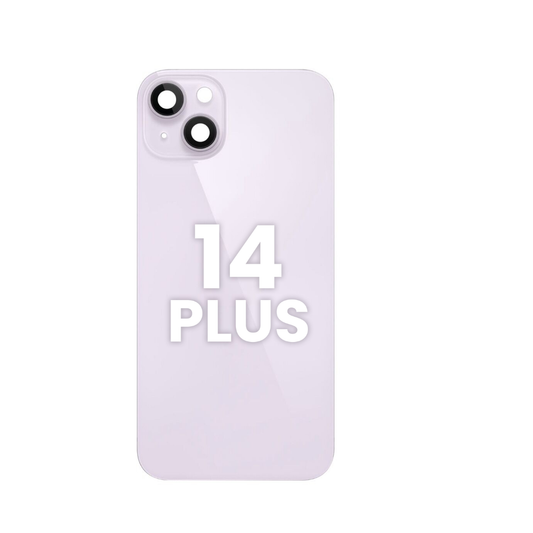Back Glass with Frame and MagSafe Magnet for iPhone 14 Plus  (NO LOGO) (PURPLE)