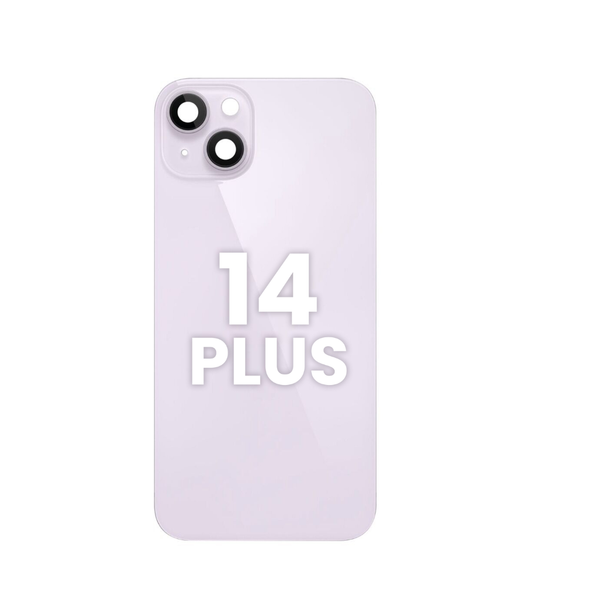 Cristal trasero con marco e imán MagSafe para iPhone 14 Plus (SIN LOGO) (MORADO)