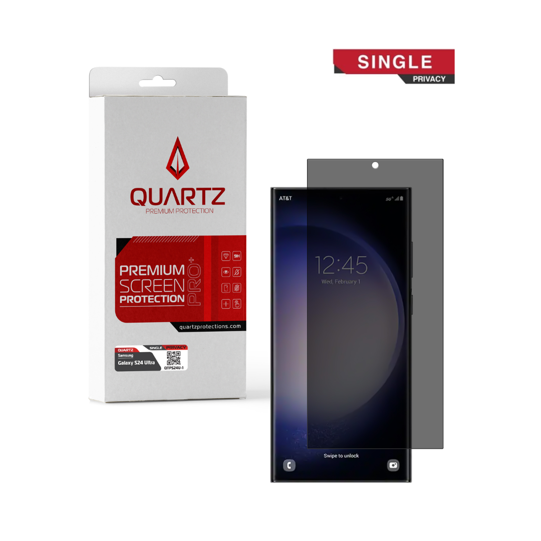 Cristal templado de privacidad QUARTZ para Galaxy S24 Ultra (paquete individual)