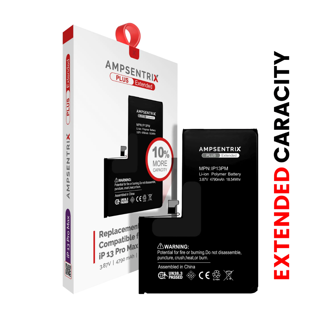 Batería de repuesto para iPhone 13 Pro Max (AmpSentrix Plus Extended)