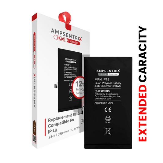 Replacement Battery For iPhone 13 (AmpSentrix Plus Extended)