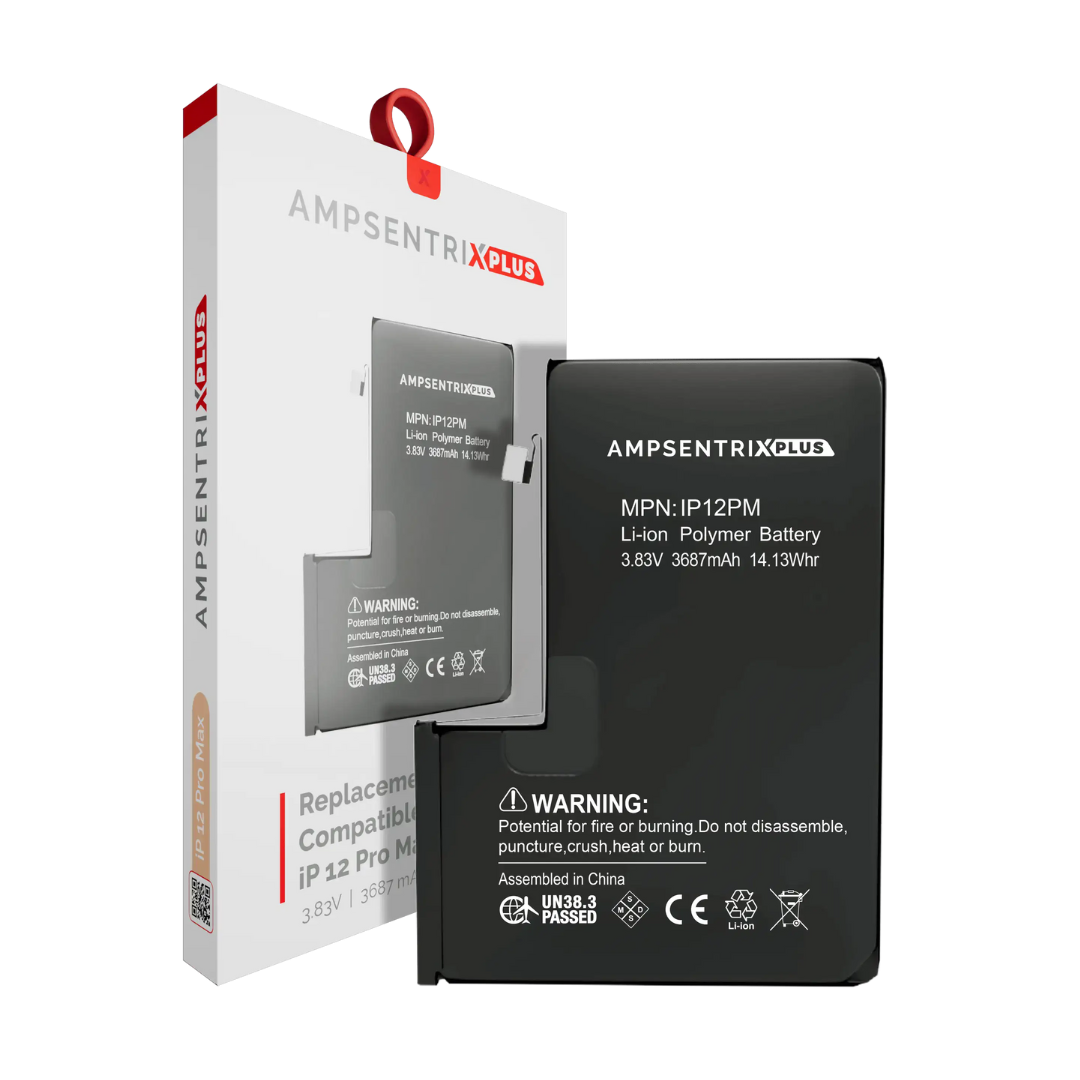 Replacement Battery Compatible For iPhone 12 Pro Max (AmpSentrix Plus)