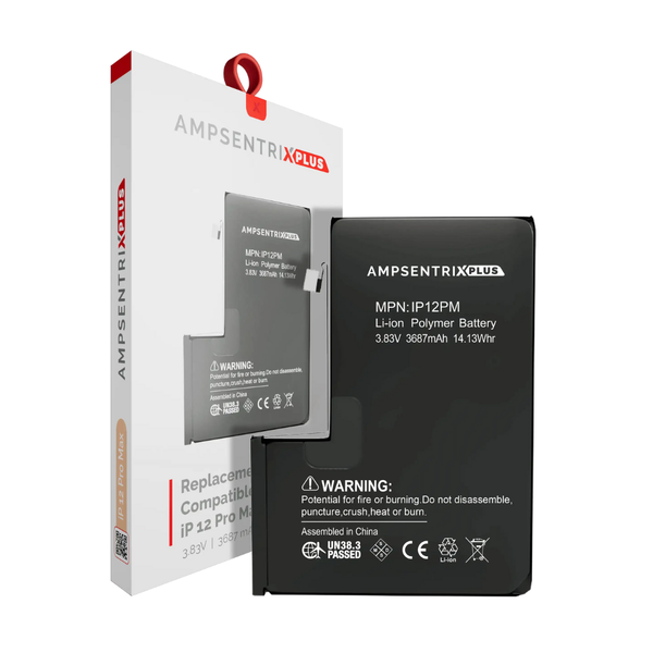 Batería de repuesto compatible con iPhone 12 Pro Max (AmpSentrix Plus)