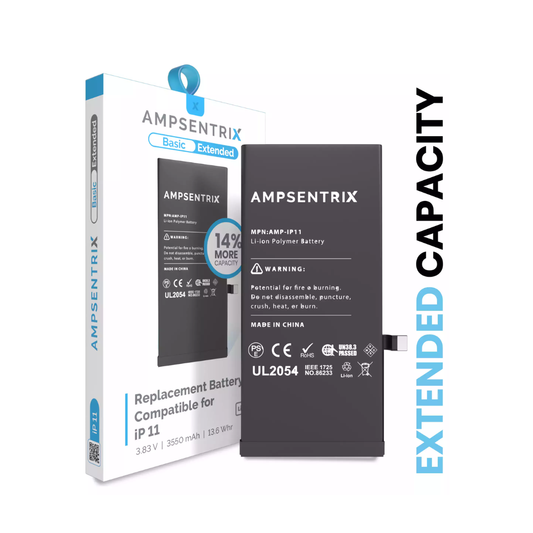 Replacement Battery For iPhone 11 (AmpSentrix Basic Extended)