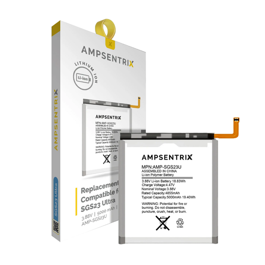 Replacement Battery For Samsung Galaxy S23 Ultra (AmpSentrix Pro)