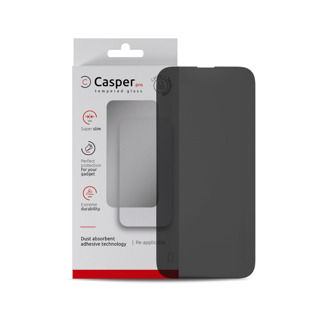 Vidrio templado Casper Pro para iPhone 15 Pro (Privacidad)