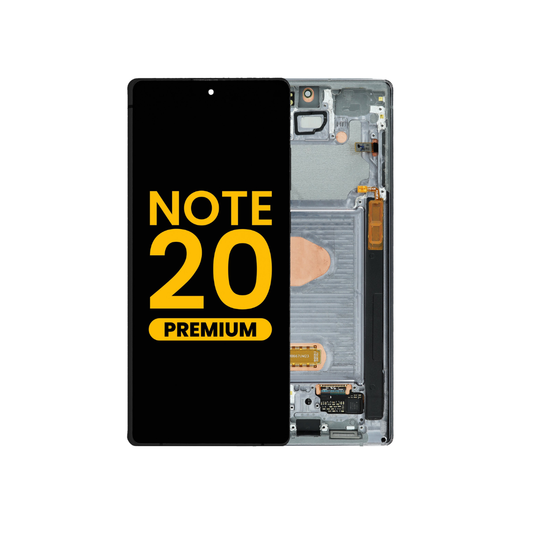 OLED Assembly with Frame for Galaxy Note 20 N980 / N981 (MYSTIC GRAY) (Premium)