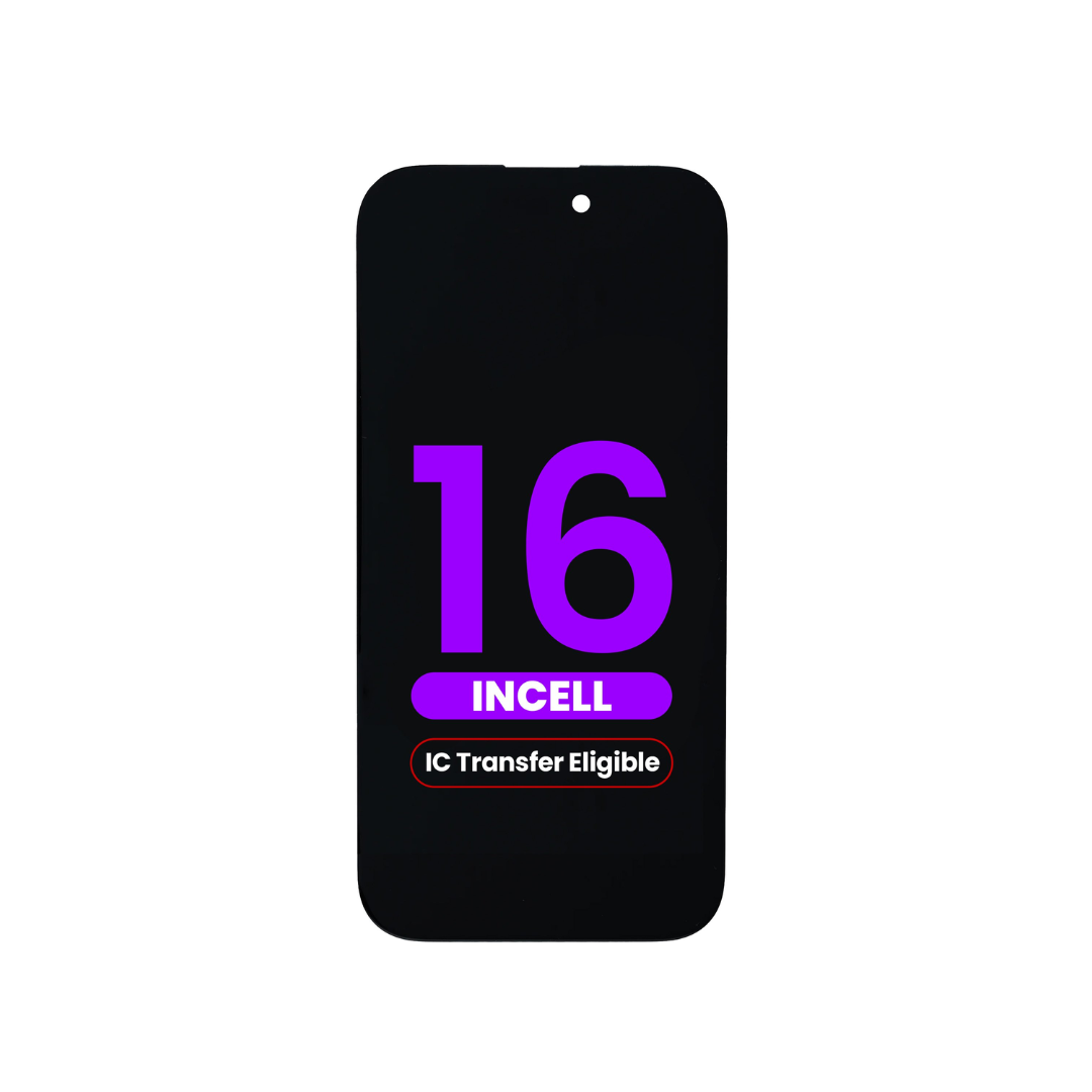 LCD Assembly for iPhone 16 (Aftermarket Incell / QV7) (IC Transfer Eligible)