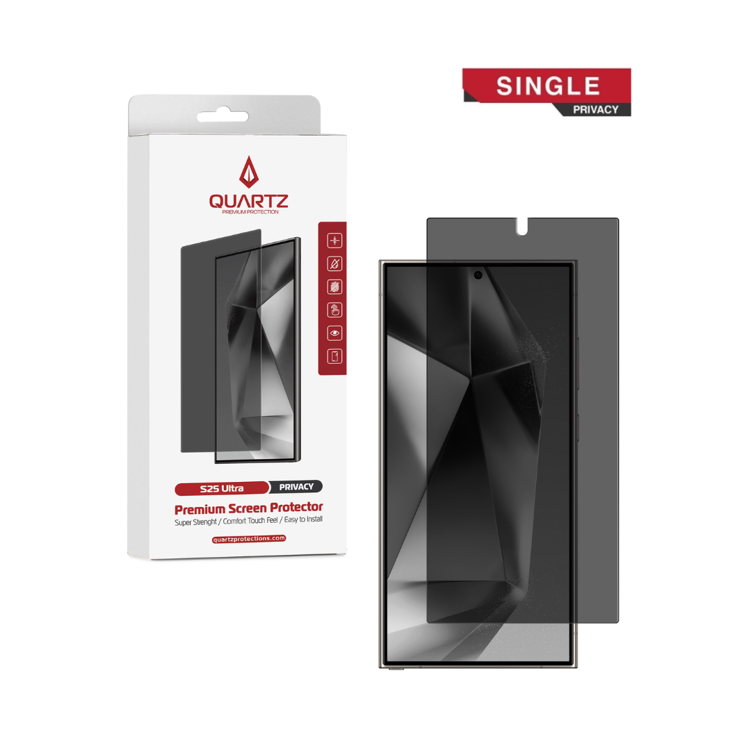 QUARTZ Privacy Tempered Glass for Galaxy S25 Ultra (Single Pack)