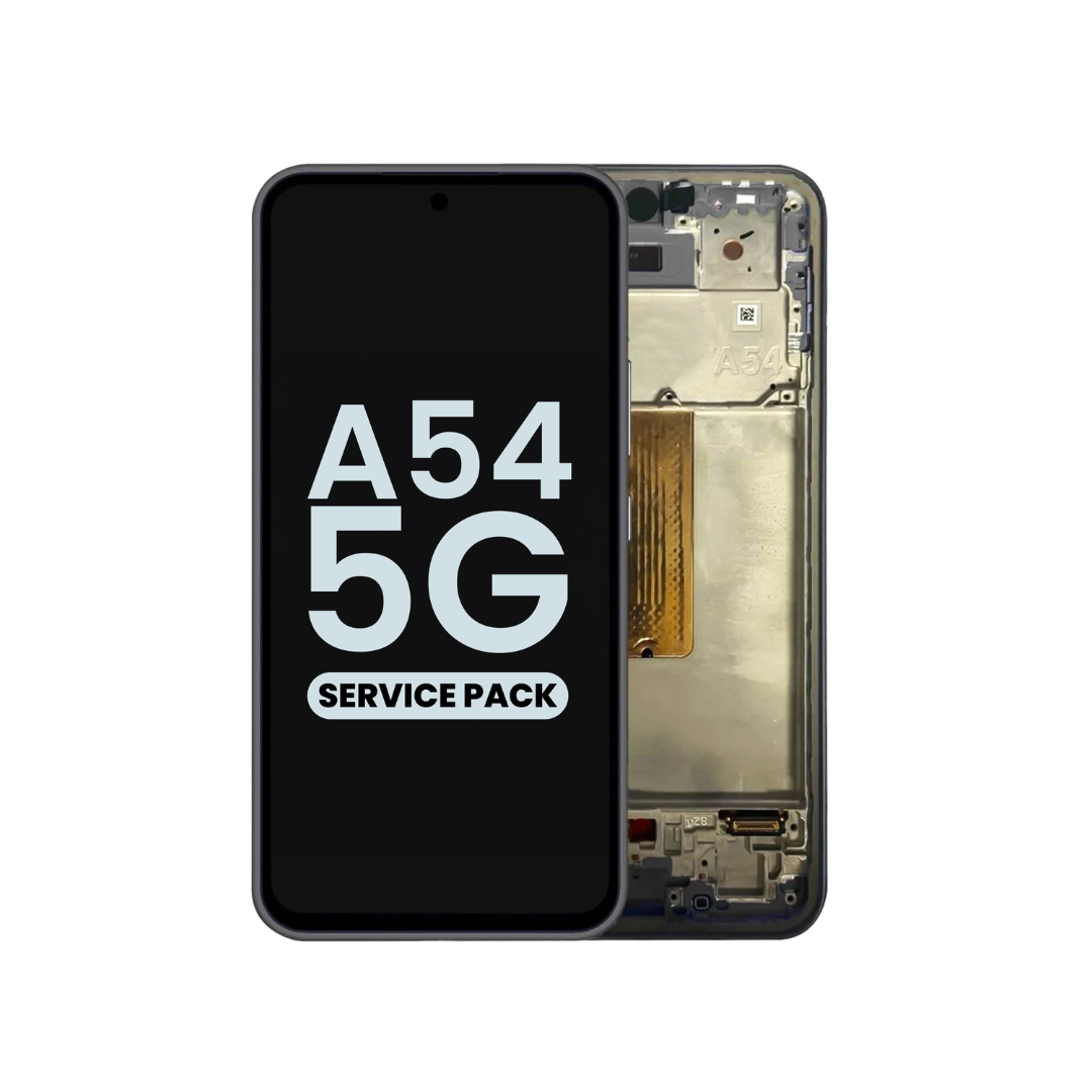 Ensamblaje OLED con marco para Galaxy A54 5G (A546 / 2023) (AWESOME GRAPHITE) (Service Pack)