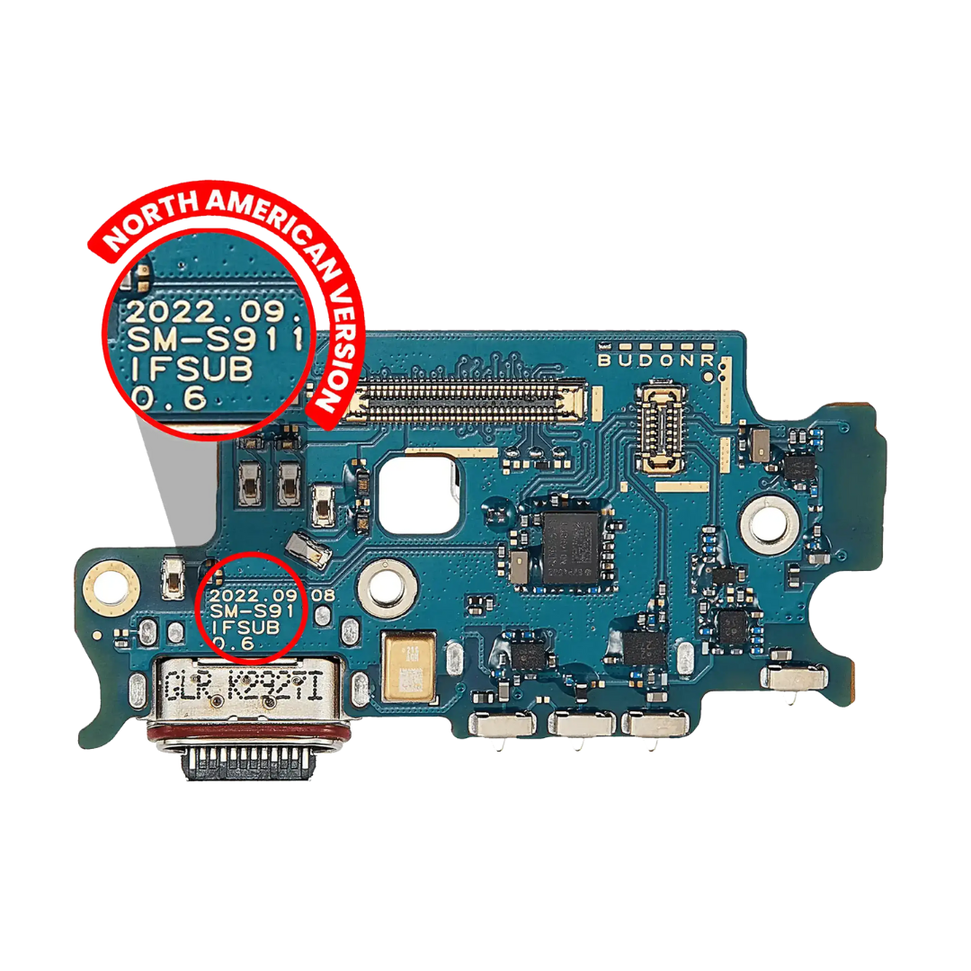 Charging Port Board With Sim Card Reader For Samsung Galaxy S23 5G (S911U) (US Version) (Premium)