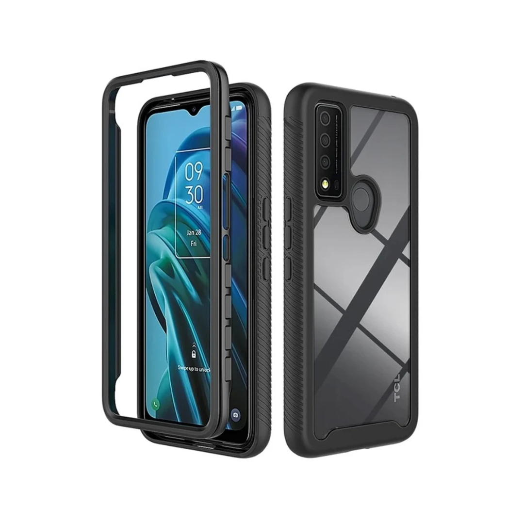 Funda híbrida con tecnología Air Cushion - NEGRA para TCL 30 XE