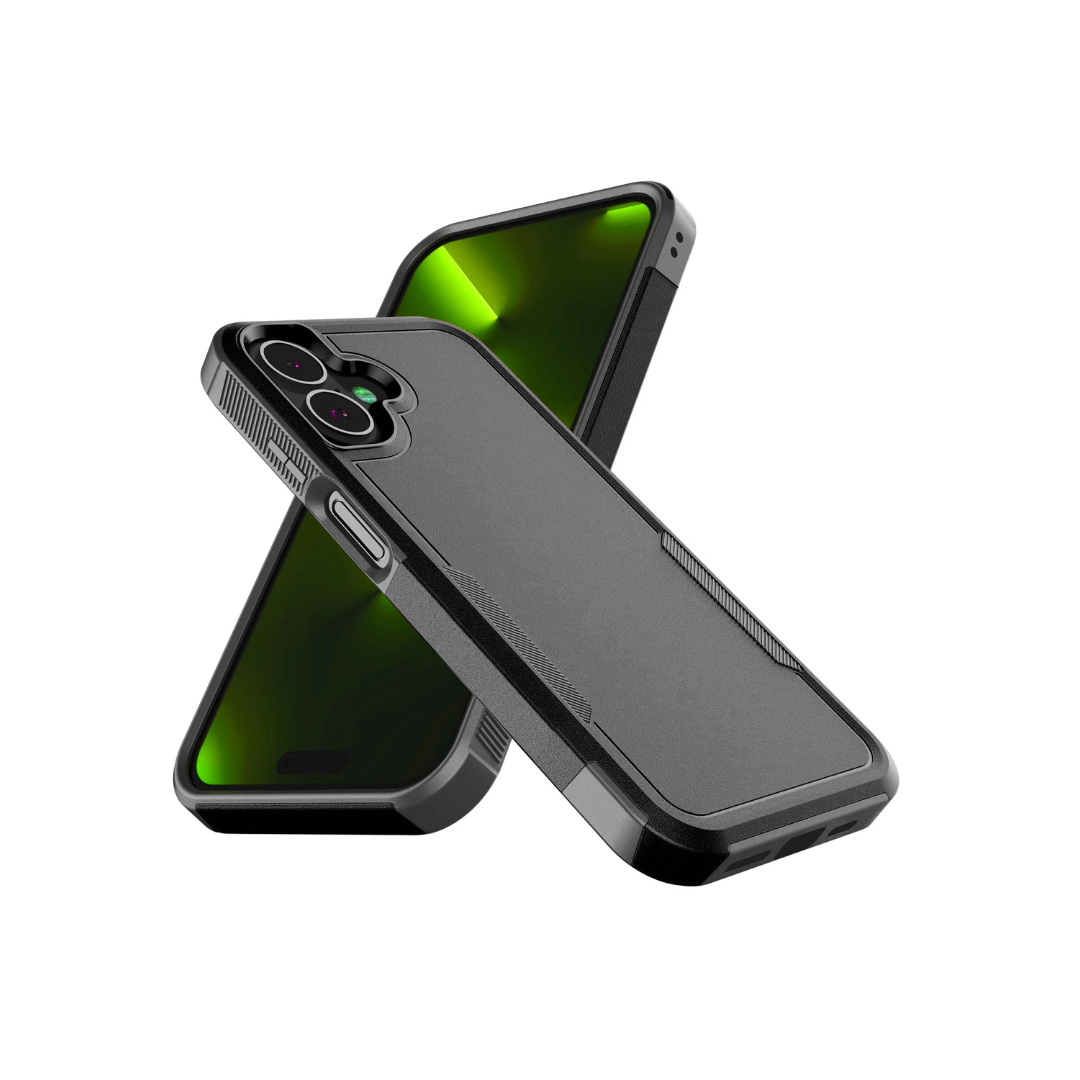 Galaxy A07 Dual Layers Shockproof Strong Case -BLACK