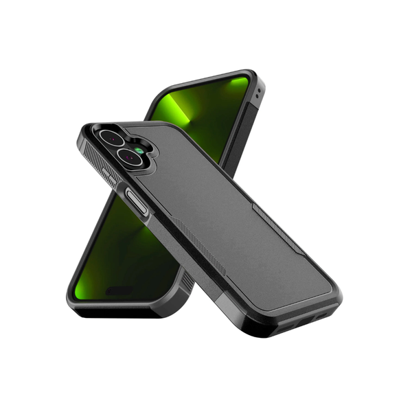 Galaxy A07 Dual Layers Shockproof Strong Case -BLACK